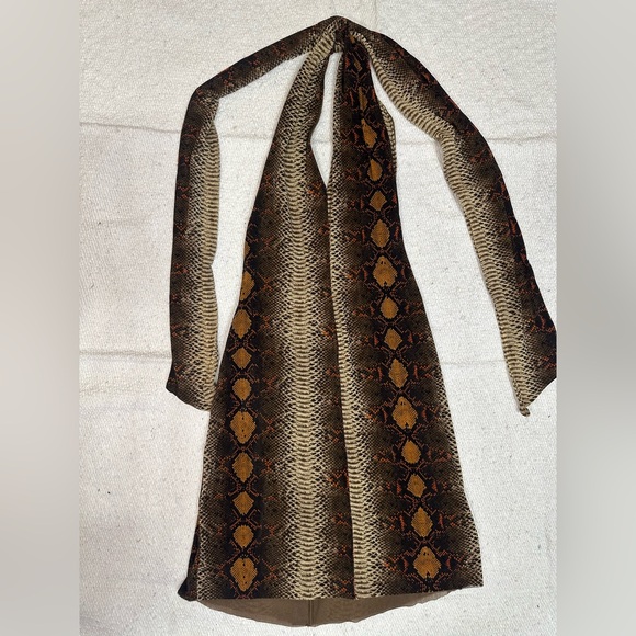 SKIMS Desert Snake Print Halter Mini Dress - Picture 5 of 10